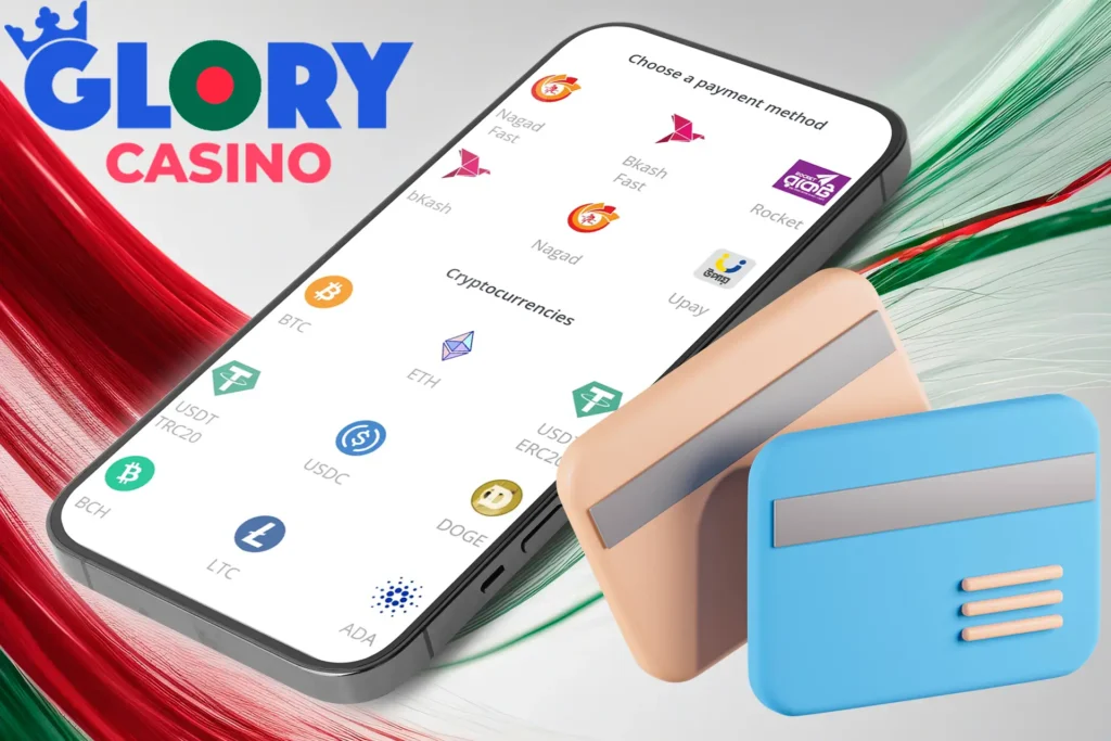 Payment methods at Glory Casino